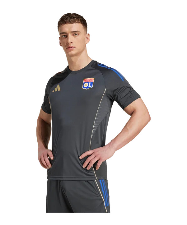 siva majica za trening adidas olympique lyon