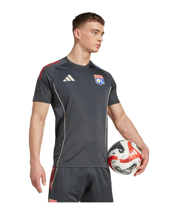 siva majica za trening adidas olympique lyon