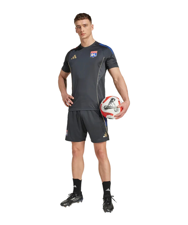 siva majica za trening adidas olympique lyon