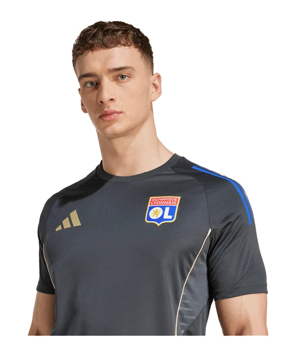 siva majica za trening adidas olympique lyon