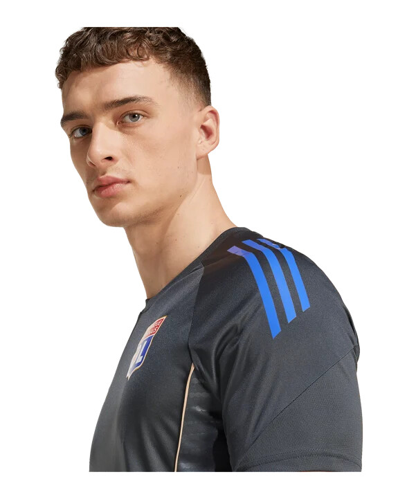siva majica za trening adidas olympique lyon