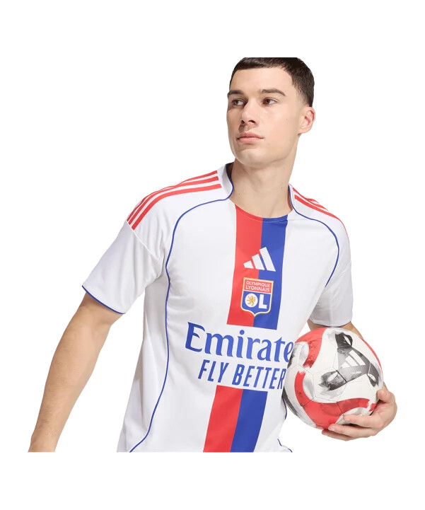 adidas olympique lyon domaći dres 20252026 bijeli