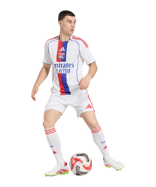adidas olympique lyon domaći dres 20252026 bijeli
