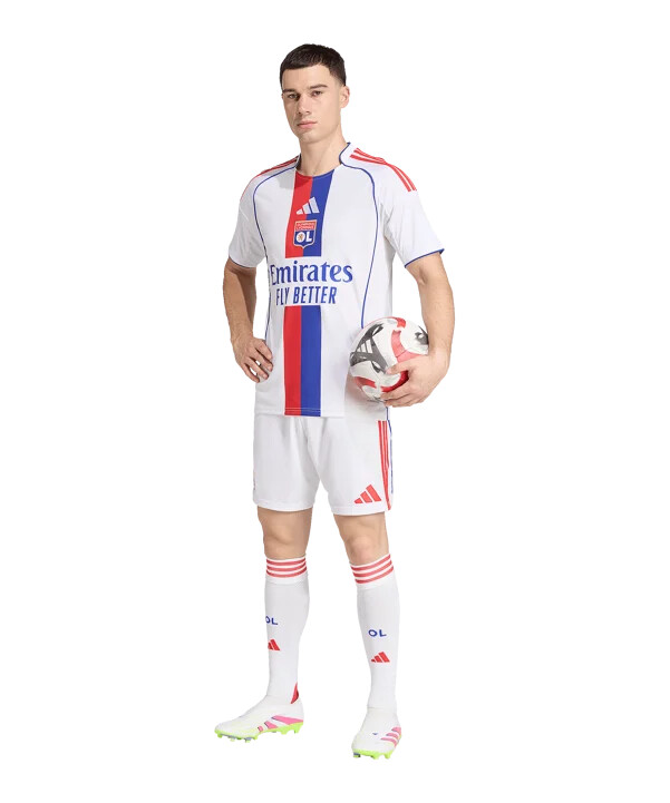 adidas olympique lyon domaći dres 20252026 bijeli