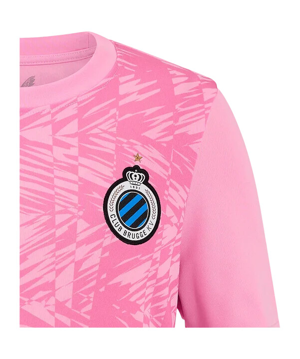 dječji vratarski dres castore fc bruges 20242025 ružičasti f160