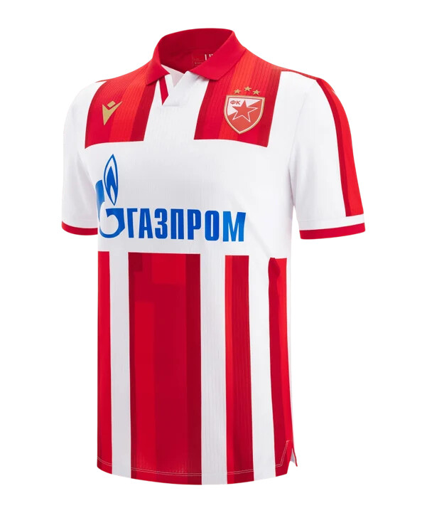 macron crvena zvezda beograd domaći dres 20252026 bijeli