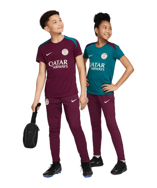 nike paris st. germain hlače za trening za djecu crvene f610