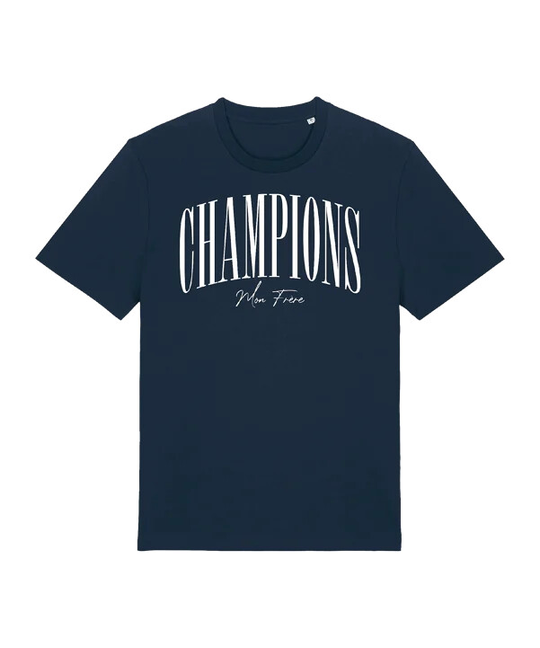 dječja majica paris saint-germain champions mon frere plava