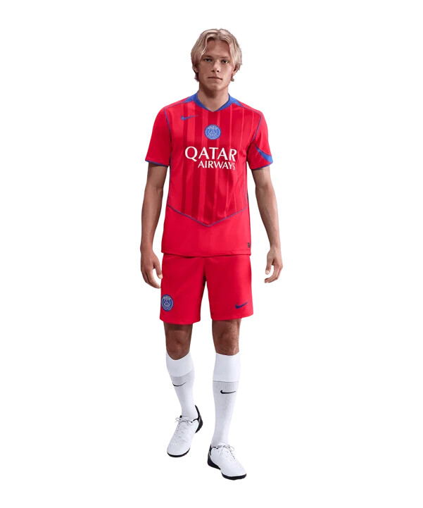 nike paris saint-germain kratke hlače 3. razred 2025.2026. crvene f679