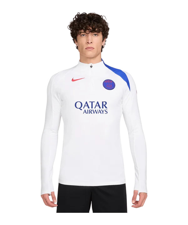 nike paris saint-germain drill top majica s kapuljačom bijela f101