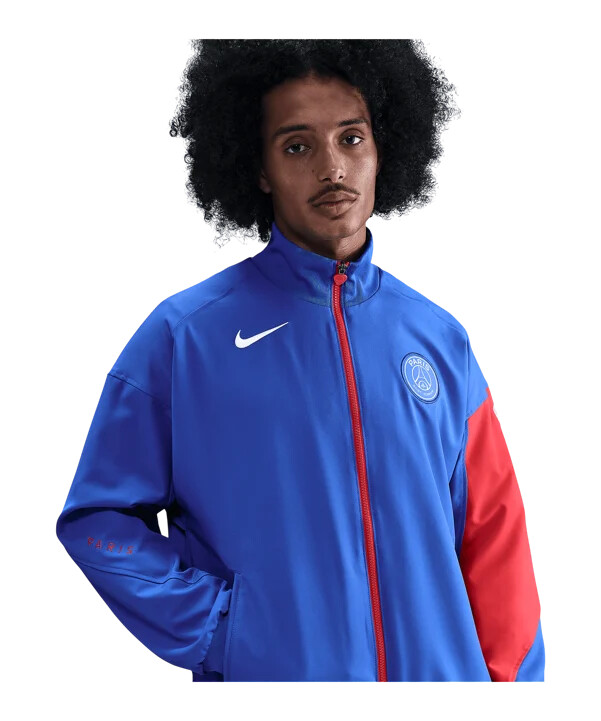 nike paris saint-germain prezentacijska jakna plava f405