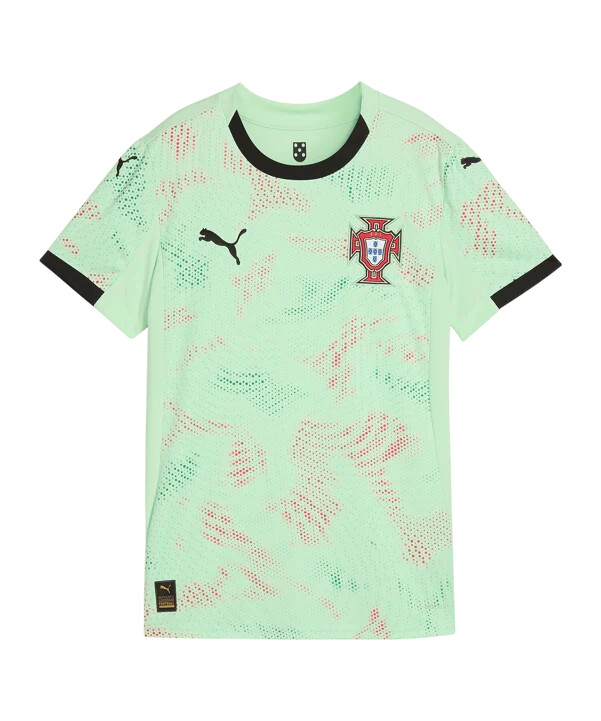 puma portugal away dres 2025 Ženski zeleni f05