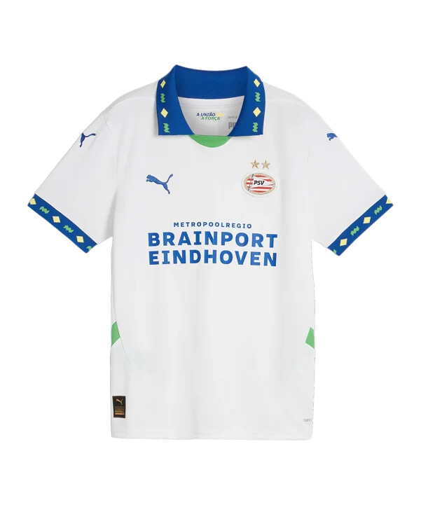puma psv eindhoven dres 3. red 20242025 dječji bijeli f03