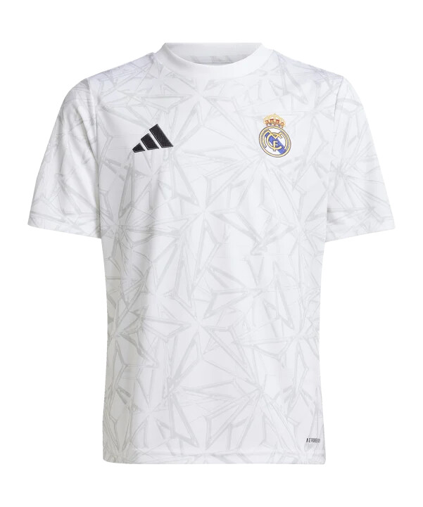adidas real madrid majica za predpripremu 2024.2025. za djecu bijela