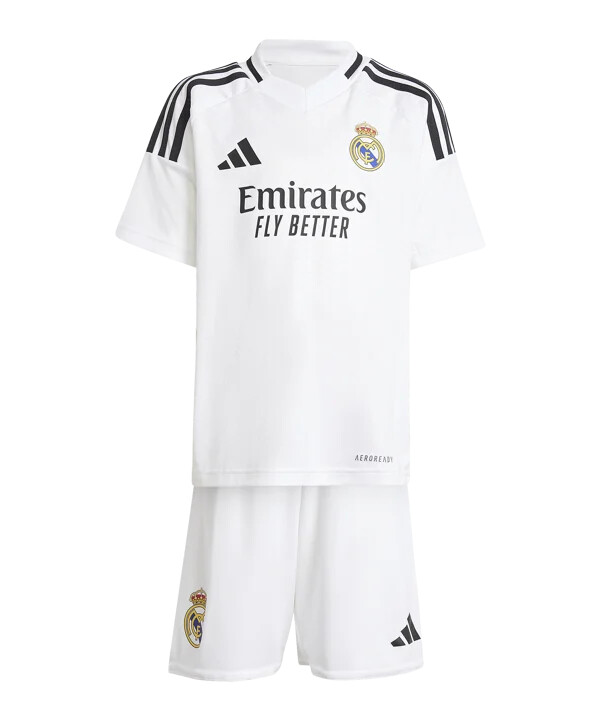 adidas real madrid mini dres za djecu 20242025 bijeli