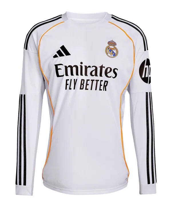 adidas real madrid domaći dres dugih rukava 20252026 bijeli
