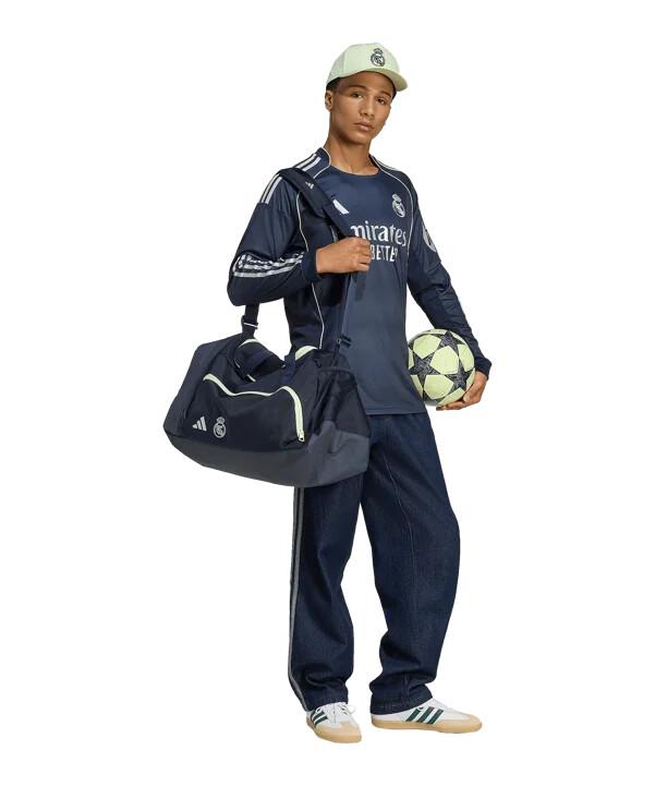 adidas real madrid gostujući dres dugih rukava 20252026 plavi