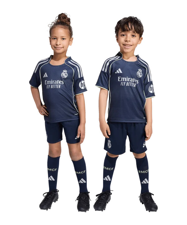 adidas real madrid mini dres za goste 20252026 dječji plavi
