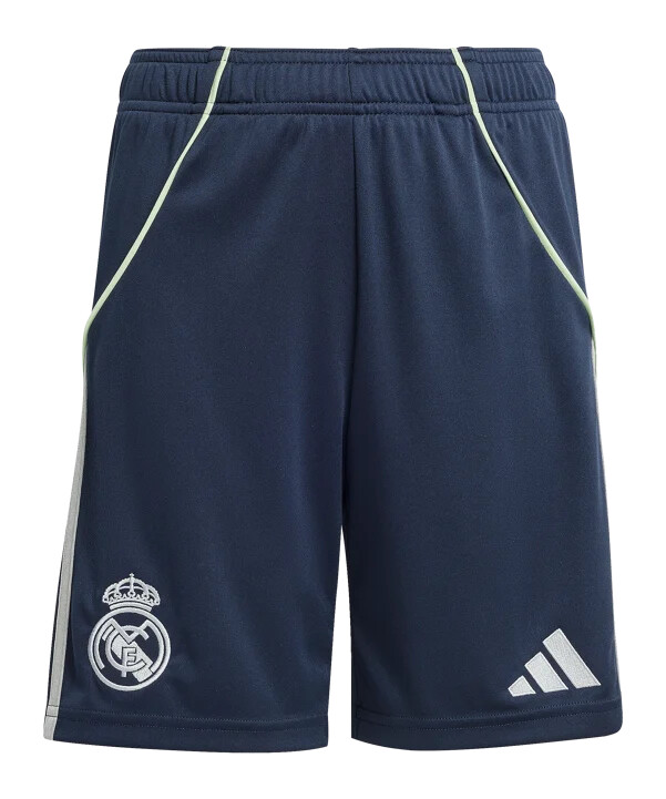 adidas real madrid kratke hlače za goste 20252026 dječje plave