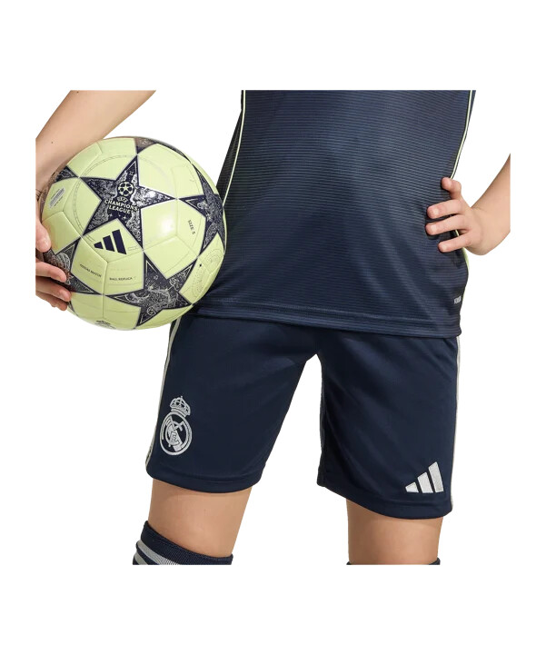 adidas real madrid kratke hlače za goste 20252026 dječje plave