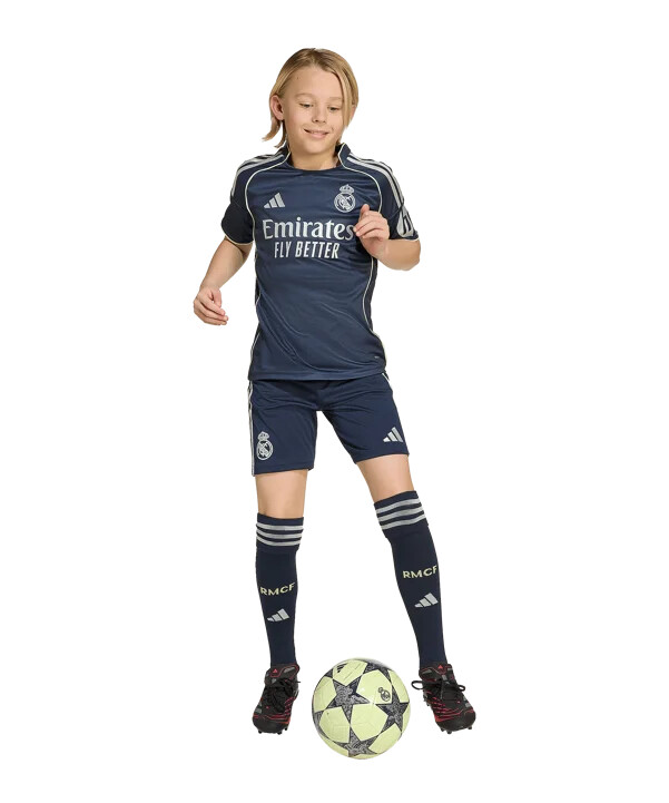 adidas real madrid kratke hlače za goste 20252026 dječje plave