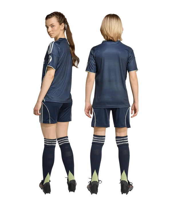 adidas real madrid kratke hlače za goste 20252026 dječje plave