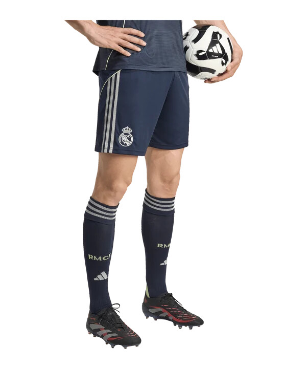 adidas real madrid kratke hlače za goste 20252026 plave