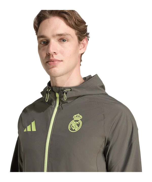 adidas real madrid vis tech putna jakna siva