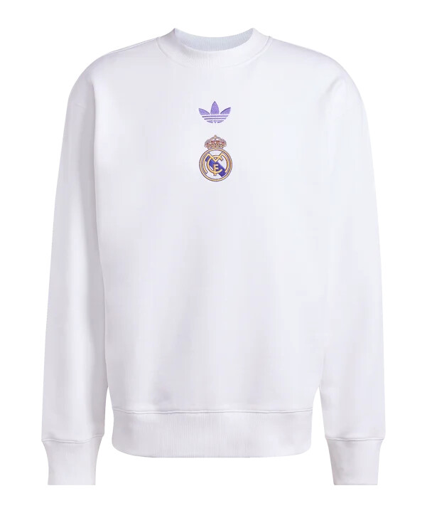 adidas real madrid lfstlr majica s kapuljačom bijela