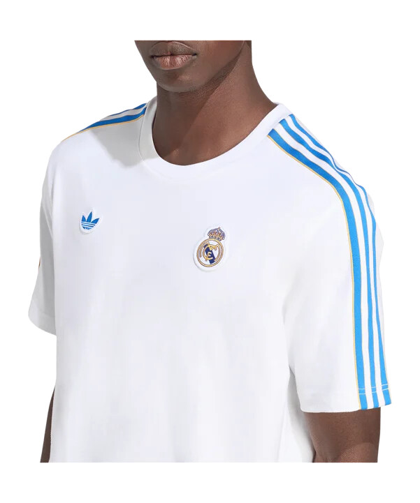 adidas real madrid icon majica kratkih rukava bijela