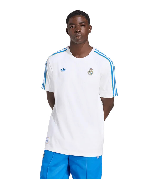 adidas real madrid icon majica kratkih rukava bijela