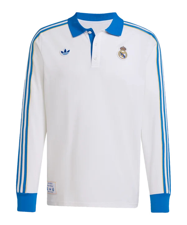adidas real madrid icon majica dugih rukava bijela