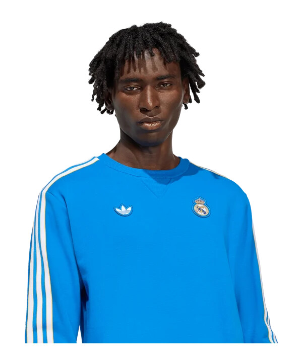 adidas real madrid icon majica s kapuljačom plava