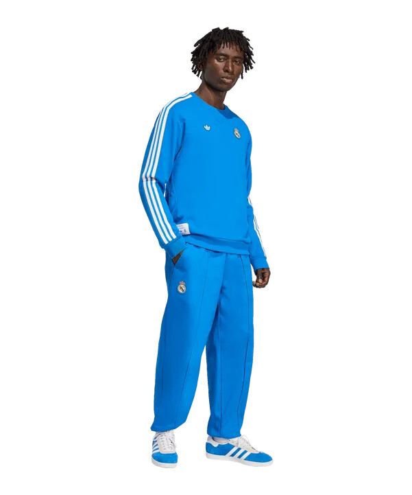 adidas real madrid icon majica s kapuljačom plava