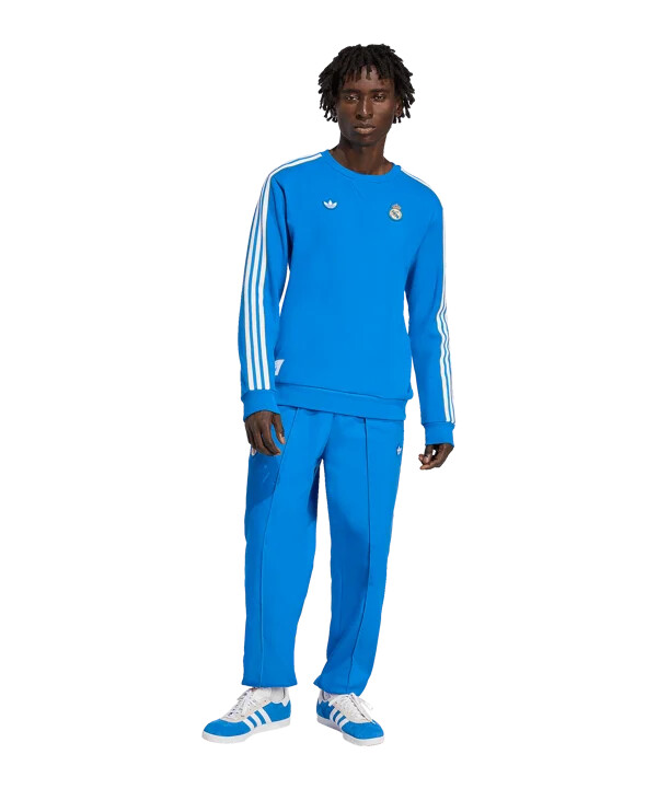adidas real madrid icon majica s kapuljačom plava
