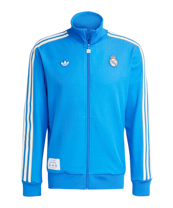 adidas real madrid icon track majica s kapuljačom plava