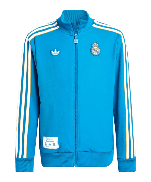 adidas real madrid icon track majica za djecu plava