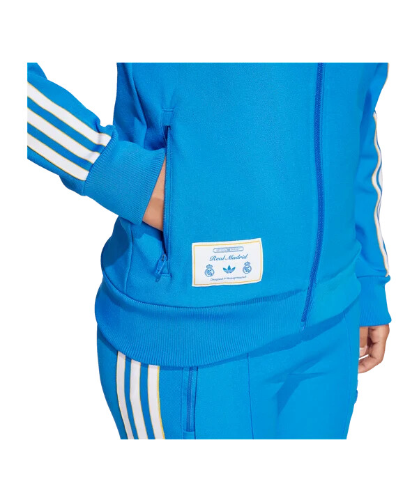 adidas real madrid icon track majica za djecu plava