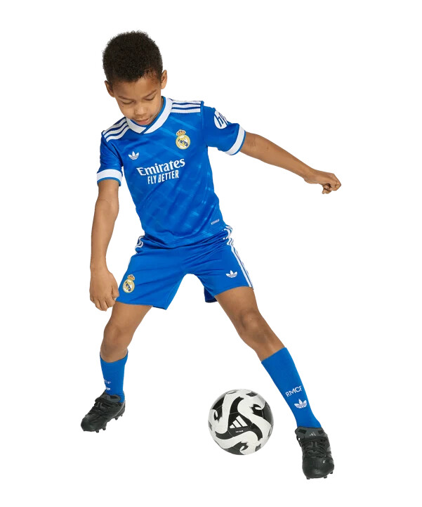 adidas real madrid trikos set 3rd 20252026 kids plava
