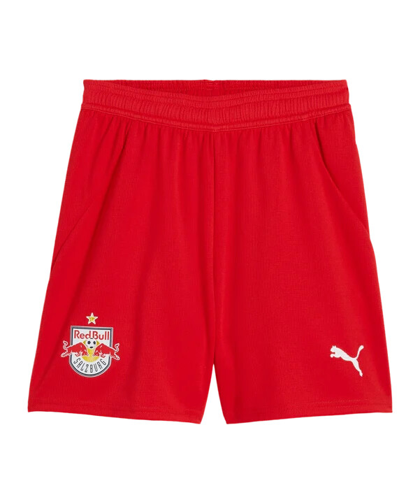 puma rb salzburg kratke hlače za djecu 20242025 crvene f02