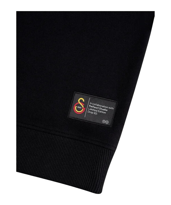 gsstore x reflect studio majica s kapuljačom i motivom lava crna