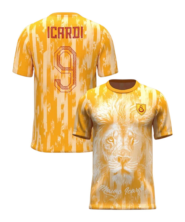 dječja majica kratkih rukava galatasaray istanbul mauro icardi - dan utakmice žuta