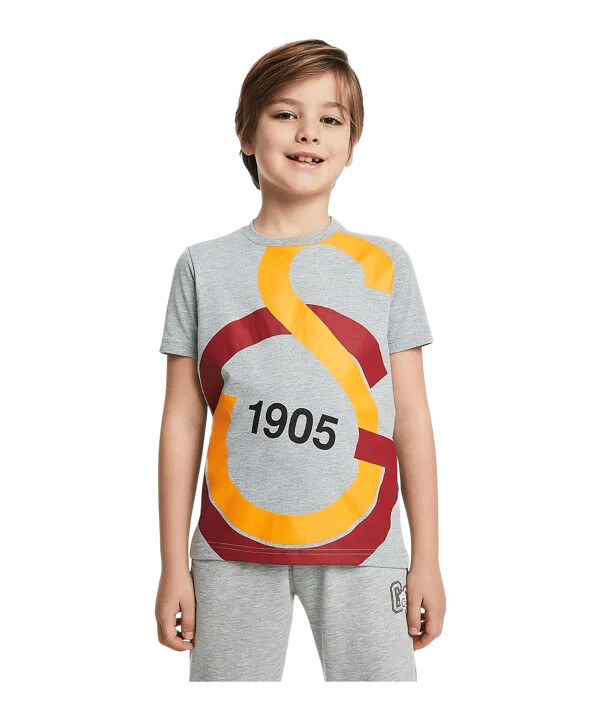 dječja majica kratkih rukava galatasaray istanbul s velikim logom siva