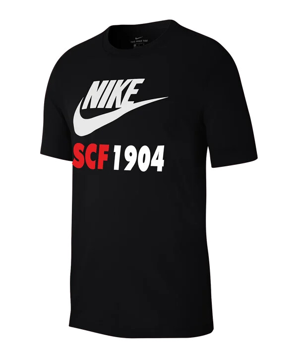 nike sc freiburg futura majica kratkih rukava za djecu crna f013