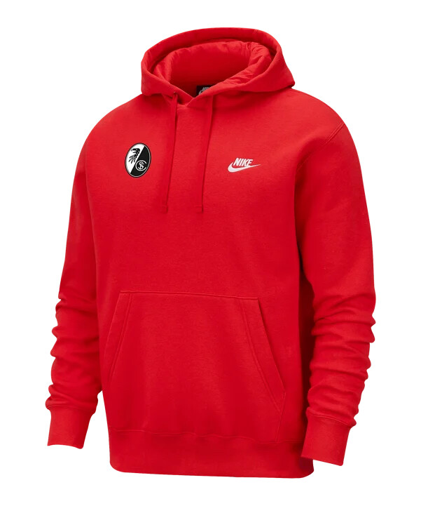 nike sc freiburg nsw majica s kapuljačom crvena f657