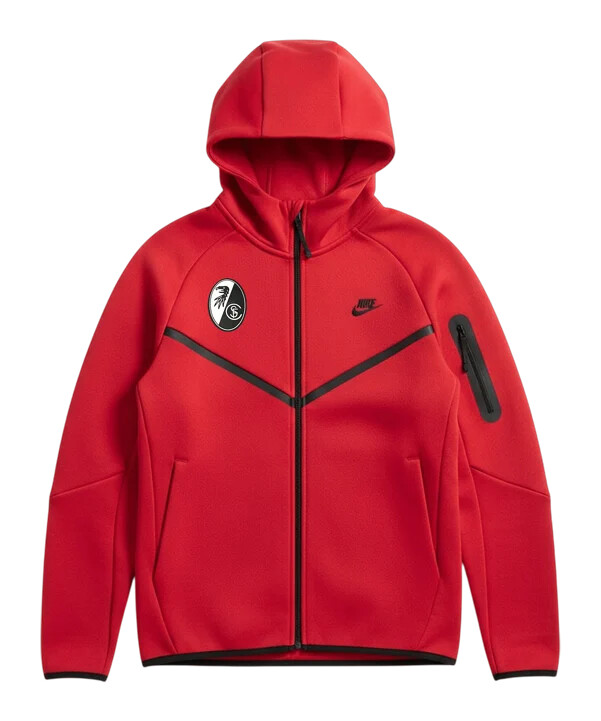 nike sc freiburg tech fleece jakna crvena f687