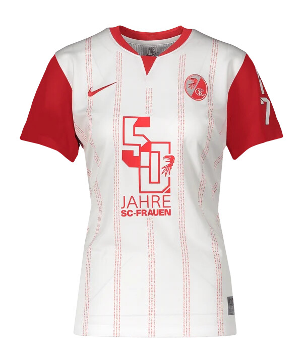 nike sc freiburg special edition dres 50 godina sc ženski dres bijeli f100