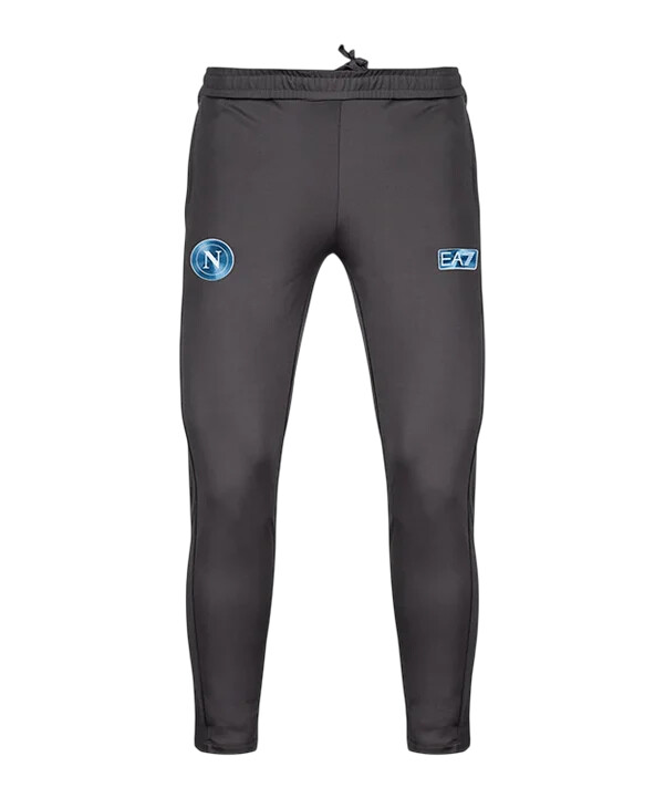 ea7 ssc napoli hlače za trening 20252026 crne