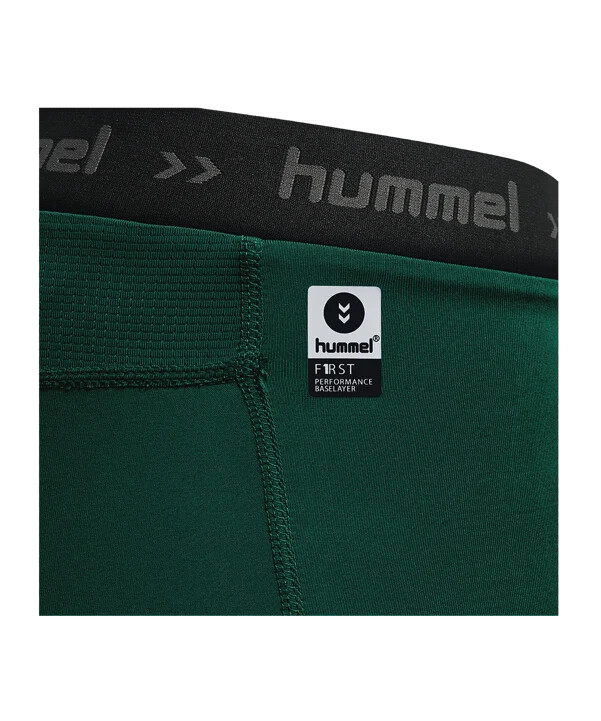 hummel smu print baselayer kratke hlače zelene f5069