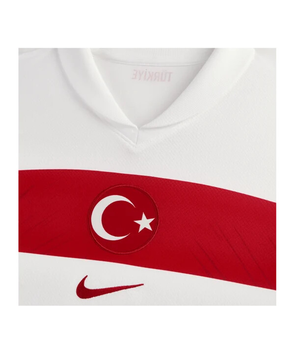nike turska dres domaći em 2024 djeca bijela crvena crvena f100